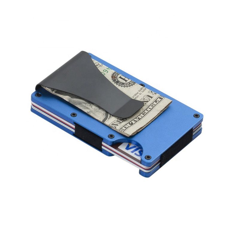 RFID hliníková kovová peněženka (1)
