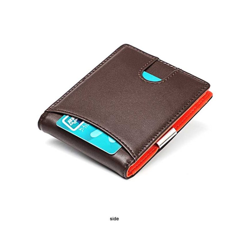 Amazon Hotsale Mens Slim Real Leather Wallet (1)