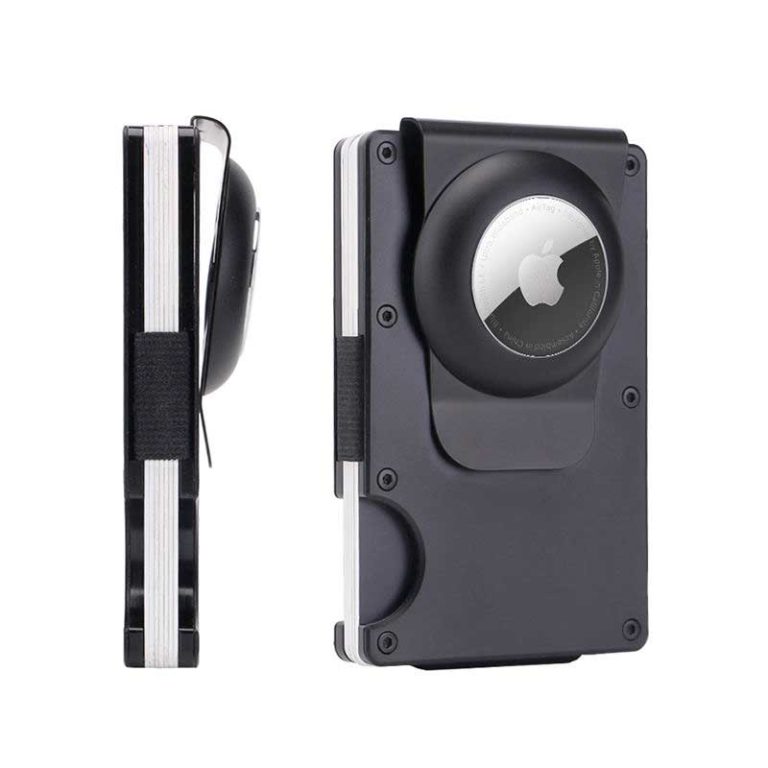 Blokujący RFID Aluminiowy minimalistyczny portfel dla mężczyzn z metką powietrzną