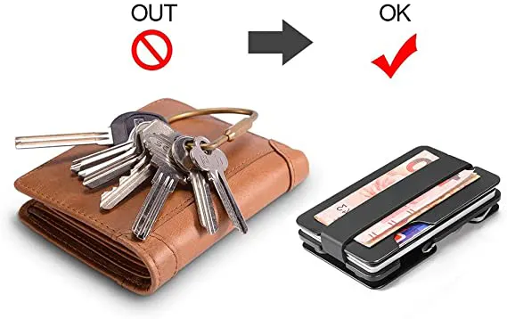 Metal Card Holder EDC Wallet Can Store Keys & U Disk Men Wallet (4)